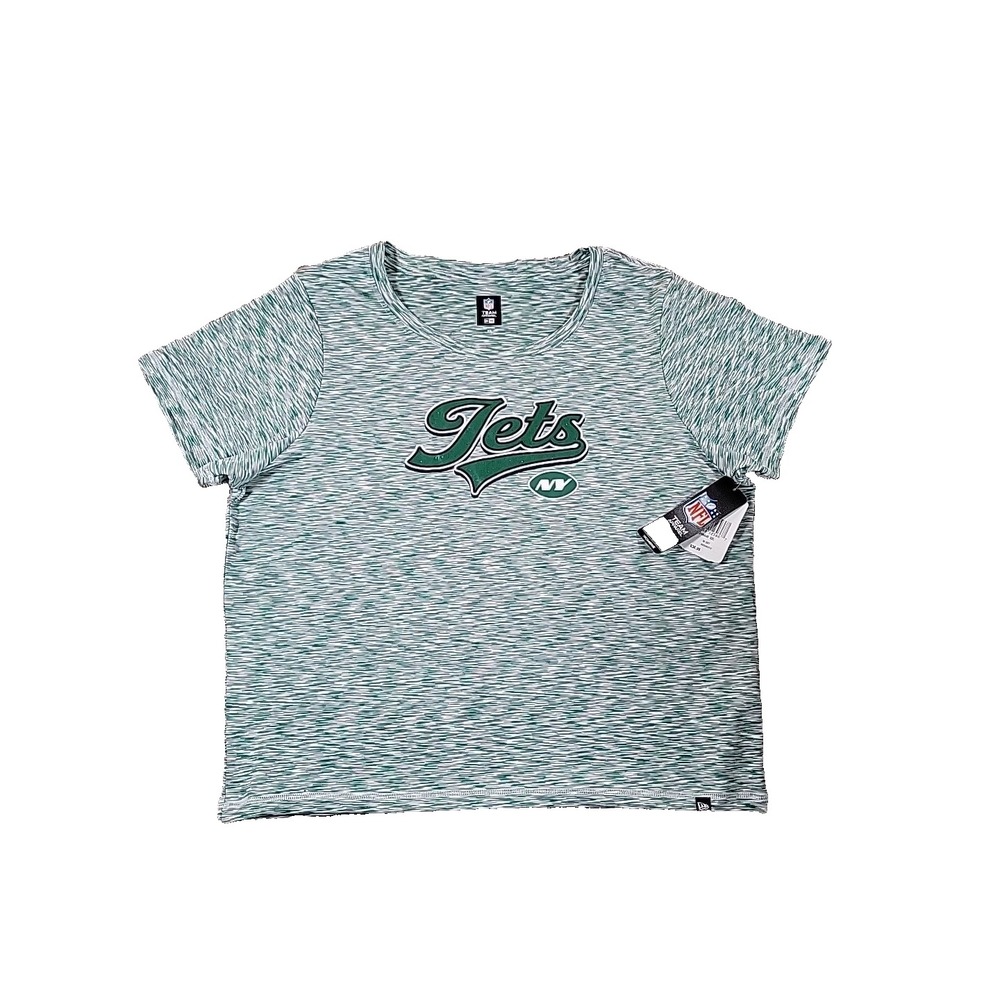 New Era‎ NFL Apparel New York Jets Short Sleeve Crew Neck XXL GLITTER STRETCH - Picture 2 of 10